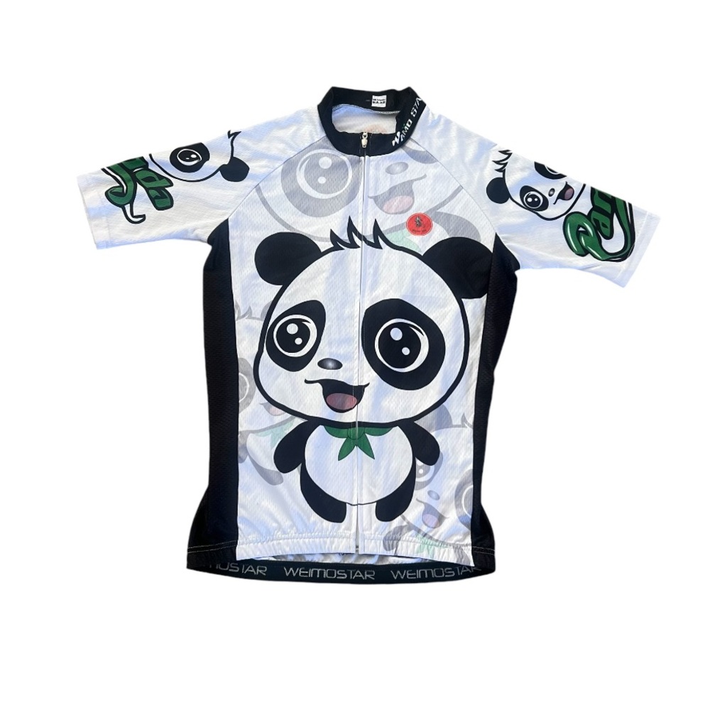 Kids Panda Cycle Boys Girls Cycling Jersey